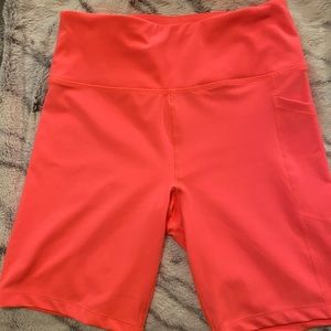 NWT Med pink CK biker shorts